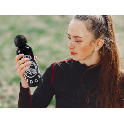 Real Madrid Botella Aluminio Negra 500 ml