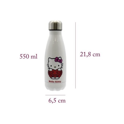 Botella Personalizable Acero HELLO KITTY 550ml.