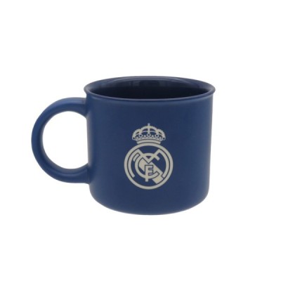 Real Madrid Taza Jumbo Azul Grabada en Caja