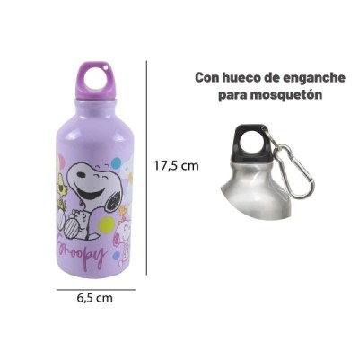 Snoopy Botella de Aluminio de 400 ml