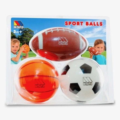 MOLTÓ SET 3 PELOTAS DE DEPORTE