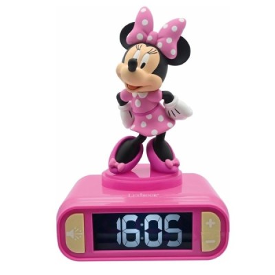 DESPERTADOR DIGITAL CON LUZ DE NOCHE 3D MINNIE