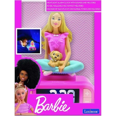 DESPERTADOR DIGITAL CON LUZ DE NOCHE 3D BARBIE