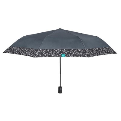 Paraguas MUJER 54/8 aut. 3 sec. Liso borde flores