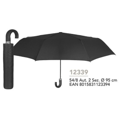 Paraguas hombre  54/8 automático Negro