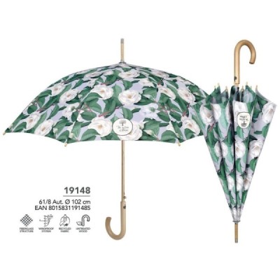 Paraguas Mujer 61/8 Automatico. Camelias