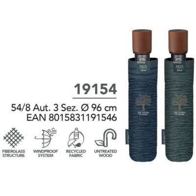 Paraguas Hombre 54/8 Automatico Bicolor