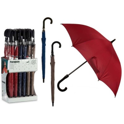 PARAGUAS MANGO NEGRO -SURTIDO 3 COLORES