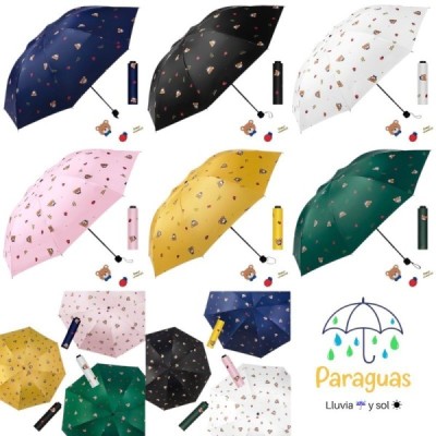 PARAGUAS AUT. PLEGABLE BEAR AND LADY BUG