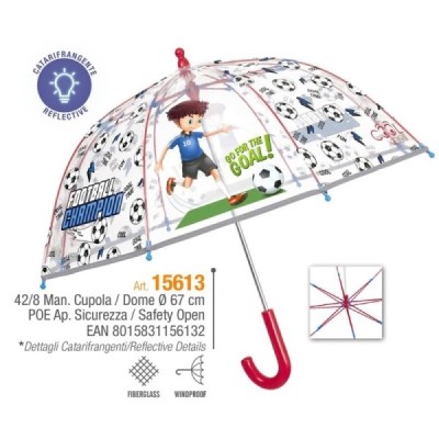 Paraguas inf. 42/8 Man POE FUTBOL fibra vidrio