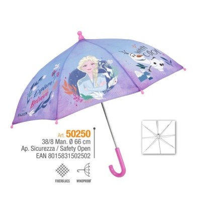 Paraguas inf. 38/8 man. Fibra de vidrio Frozen