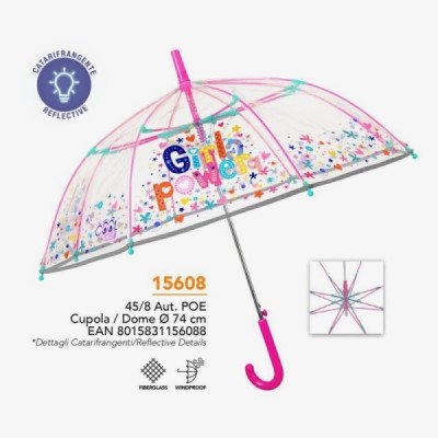 Paraguas infantll 45/8 Automatico GIRL POWER