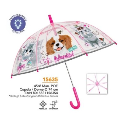 Paraguas infantil 45/8 Manual MASCOTAS