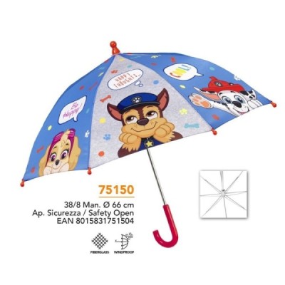 Paraguas infantil 38/8 Manual Paw Patrol