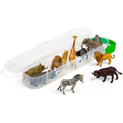 Collecta A1105-C, TUBO DE ANIMALES MINI SALVAJES