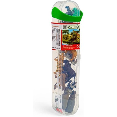 Collecta A1105-C, TUBO DE ANIMALES MINI SALVAJES