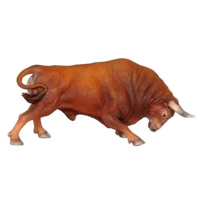 TORO BRAVO COLORADO EMBISTIENDO