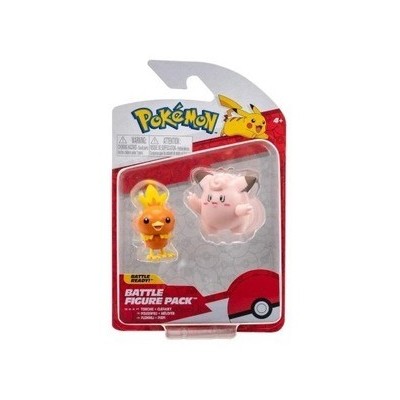 Pack figuras de combate POKÉMON TORCHIC + CLEFAIRY