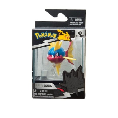 FIGURA POKEMON CON VITRINA CARVANHA