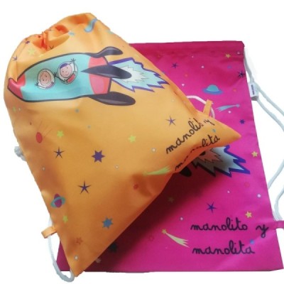 BOLSA MOCHILA 27X36 M&M IN THE SPACE