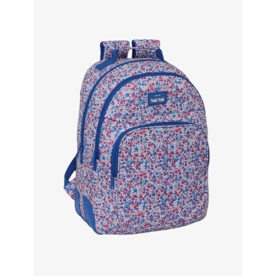 MOCHILA GRANDE "FLORES COIMBRA AZUL"