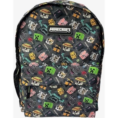 Minecraft Pixel 25 Mochila Americano ADAPT. Carro