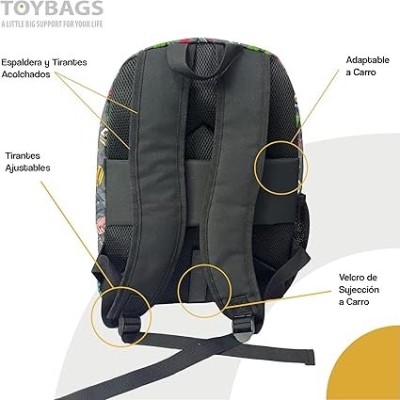 Minecraft Pixel 25 Mochila Americano ADAPT. Carro