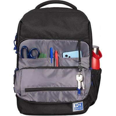 Oxford B-Ready, Mochila Negra Unisex, 42cm
