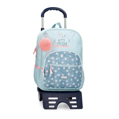 MOCHILA CON CARRO 38CM. LIVE YOUR DREAMS