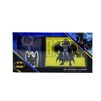 Batman Set de Cartera y Llavero en Caja