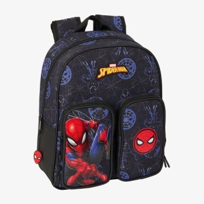 MOCHILA INFANTIL BOLSILLOS ADAPT.CARRO SPIDER-MAN