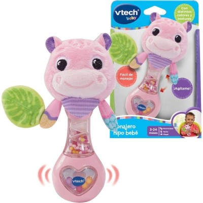 Sonajero Hipo Bebé Rosa Vtech