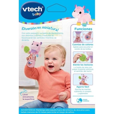 Sonajero Hipo Bebé Rosa Vtech