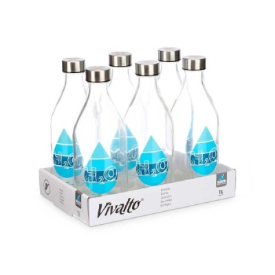 BOTELLA TAPON ACERO H2O 1 L
