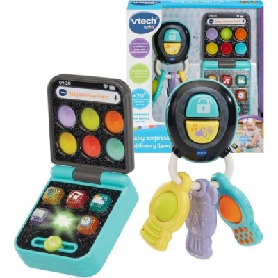 Baby Sorpresas Pop It Teléfono y Llaves Vtech