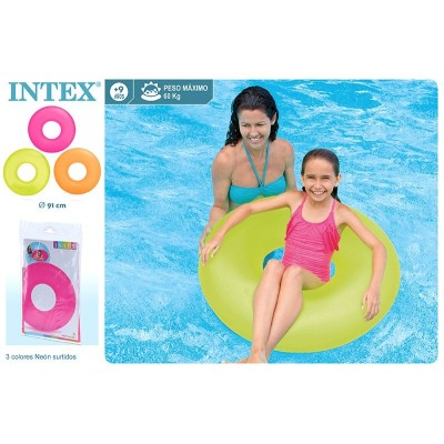 RUEDA HINCHABLE 91 CM. NEON