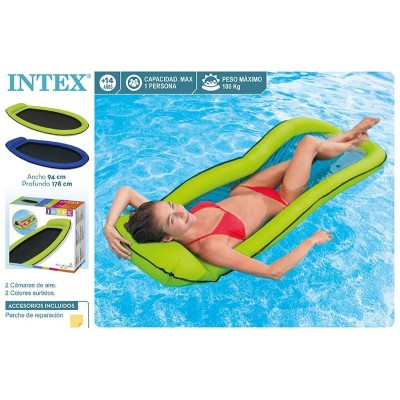 COLCHONETA HINCHABLE LOUNGE R. 178X94CM  AZUL