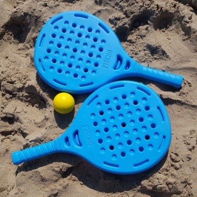Set Palas de padel (2 palas plástico + pelota EVA)