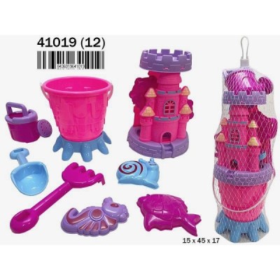 RED CUBO, MOLINO ACC PLAYA 7 PCS. ROSA