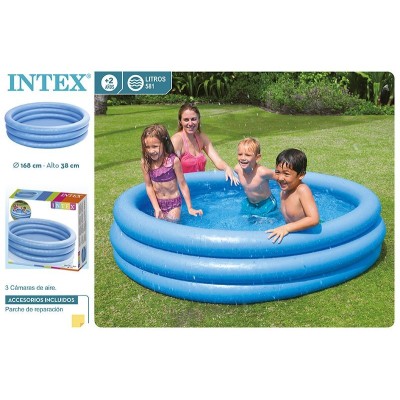 PISCINA HINCHABLE 3 AROS AZUL 168X38CM - 581 L