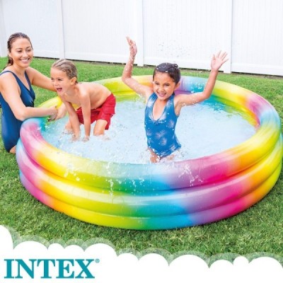 PISCINA 3 AROS MULTICOLOR 168X38 CM - 581 L -
