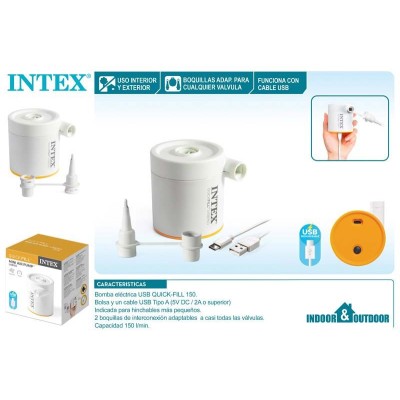 BOMBA ELECTRICA QUICK FILL 150 (USB) C/BOLSA TRANS