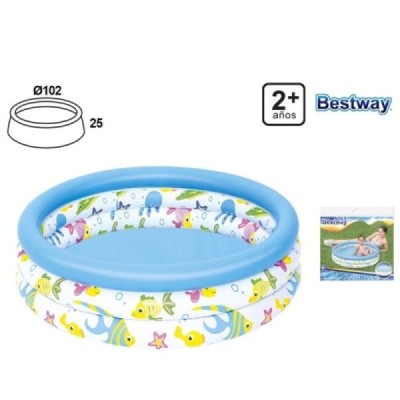 PISCINA INFANTIL 3 ANILLOS ANIMALES