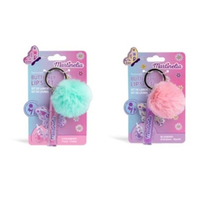 MARTINELIA SET DE LABIOS Y POMPONES MARIPOSA