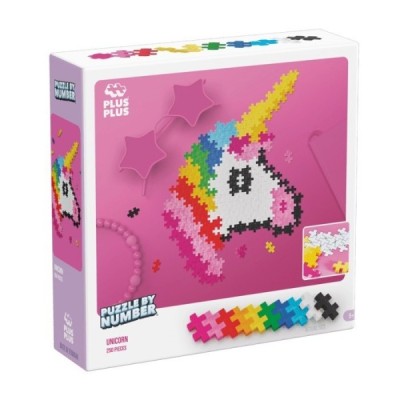 Plus Plus -Puzzle by Number: Unicornio 250 pcs