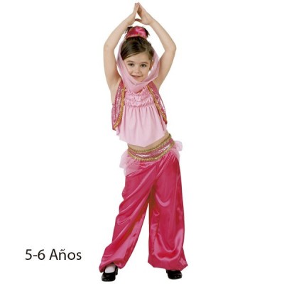 DISFRAZ BAILARINA ÁRABE ROSA 5-6