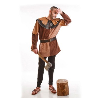 DISFRAZ MEDIEVAL MARRÓN, TALLA XL