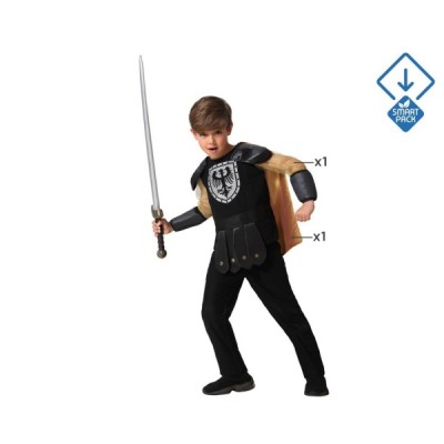 DISFRAZ REY MEDIEVAL NEGRO Niño 3-4 años.