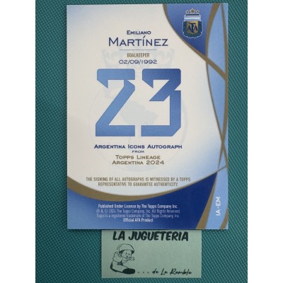 Dibu Martínez "Autógrafo original " Topps Lineage Argentina 2024