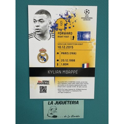 Kylian Mbappé " Card tarjeta numerada 11/50 " Real Madrid Topps Total Football 2024/2025